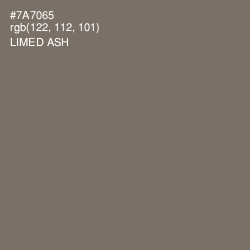 #7A7065 - Limed Ash Color Image